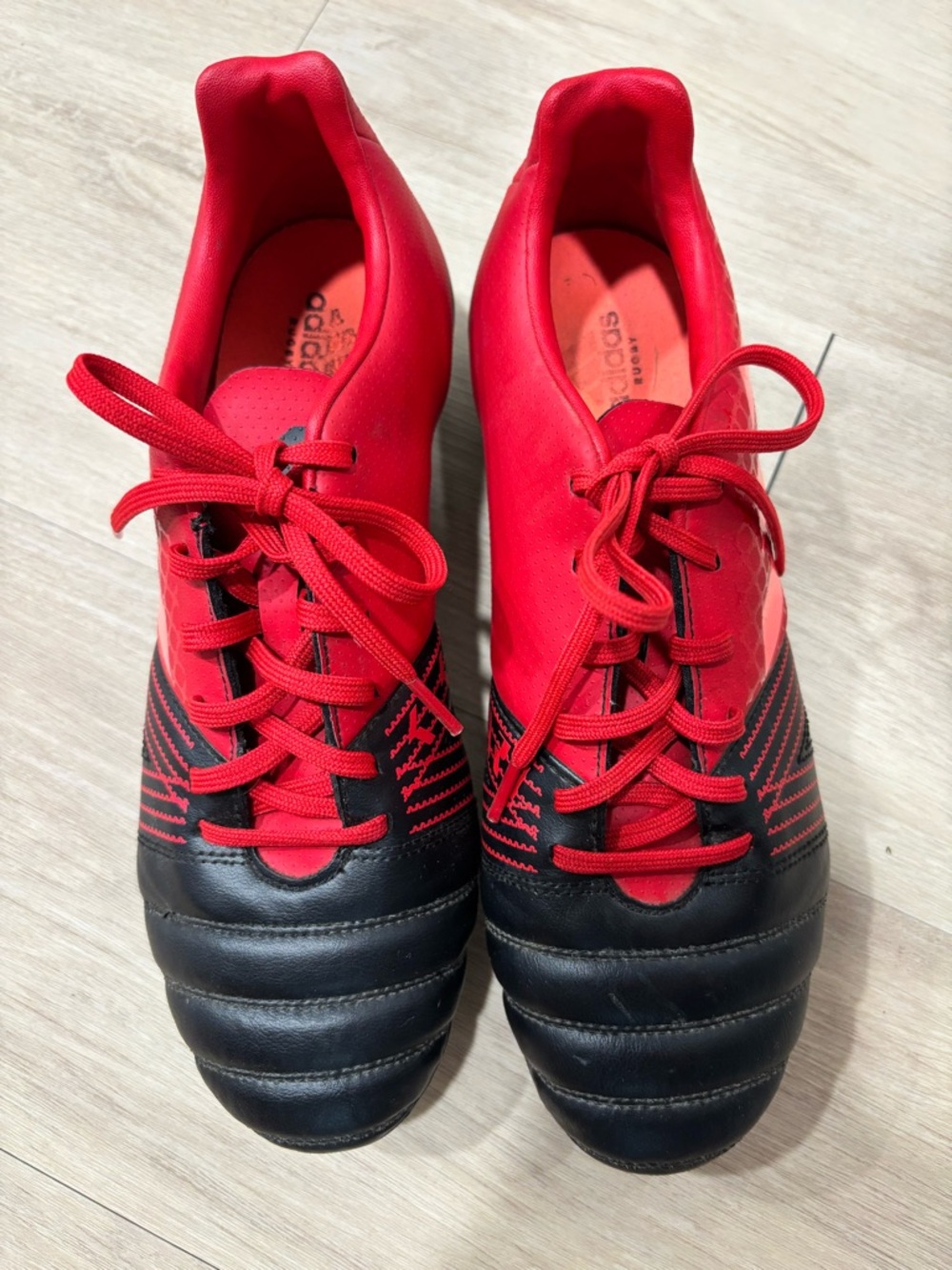 Adidas Rugby Boots | Men’s US 8.5 (UK 8 / EU 42) | Red & Black | Like New